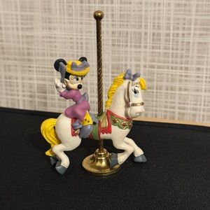 Disney Carousel Figurine with Yellow and Purple Accents